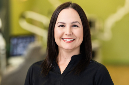 Portrait Of A Smiling Prosper Trail Orthodontics Staff Member In The Office